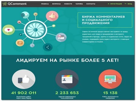 Биржа QComment